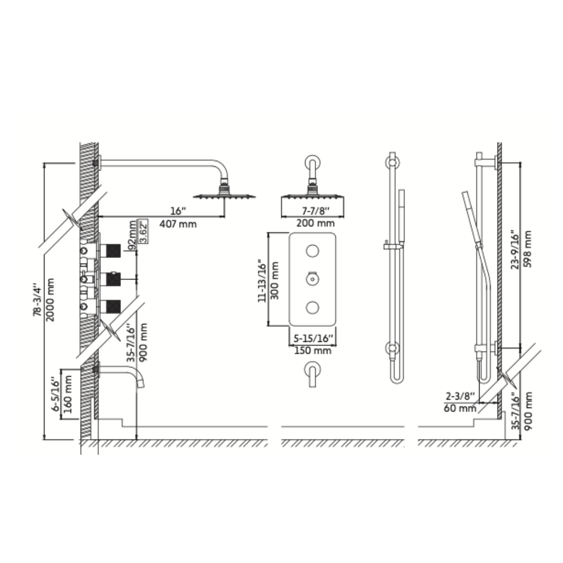 FUME Shower Kit