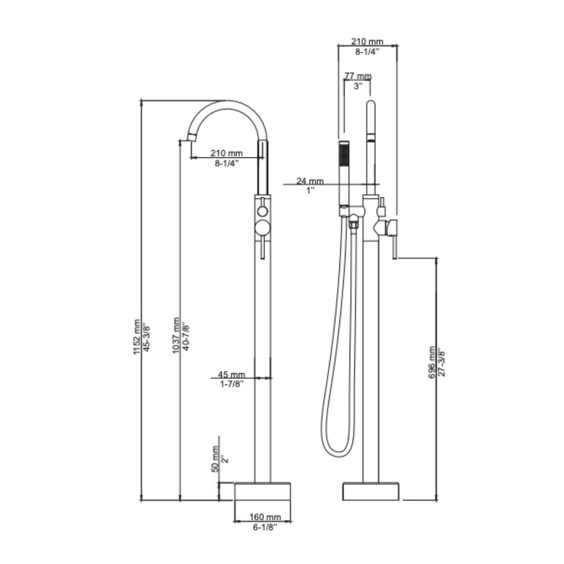 MONOLITH Freestanding Faucet
