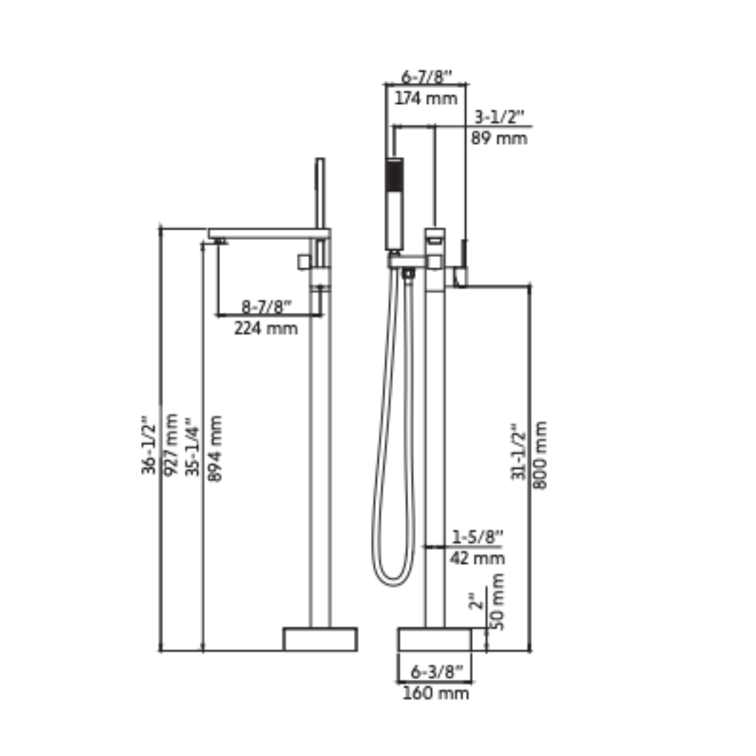 ASHEN Freestanding Faucet