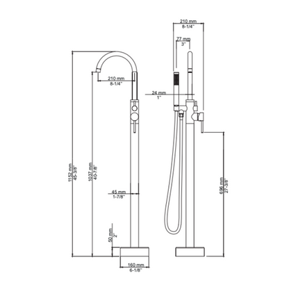 MONOLITH Freestanding Faucet