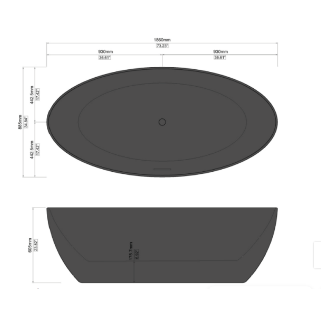 SILHOUETTE Bathtub